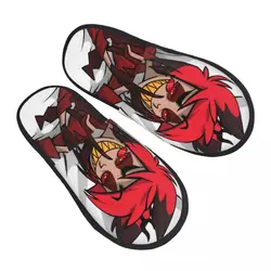 Helluva Animated Web Movie Guest Slippers for Bathroom Women Custom Print Alastor Buddy House Slipper