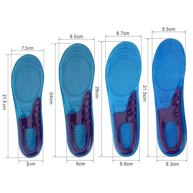 GEL-Silikon-Einlegesohlen für Schuhe, orthopädische Einlegesohle zur Unterstützung des Fußgewölbes, weiche Schuheinlagen, Sport-Anti-Rutsch-Sohle für Herren und Damen – Detail 7