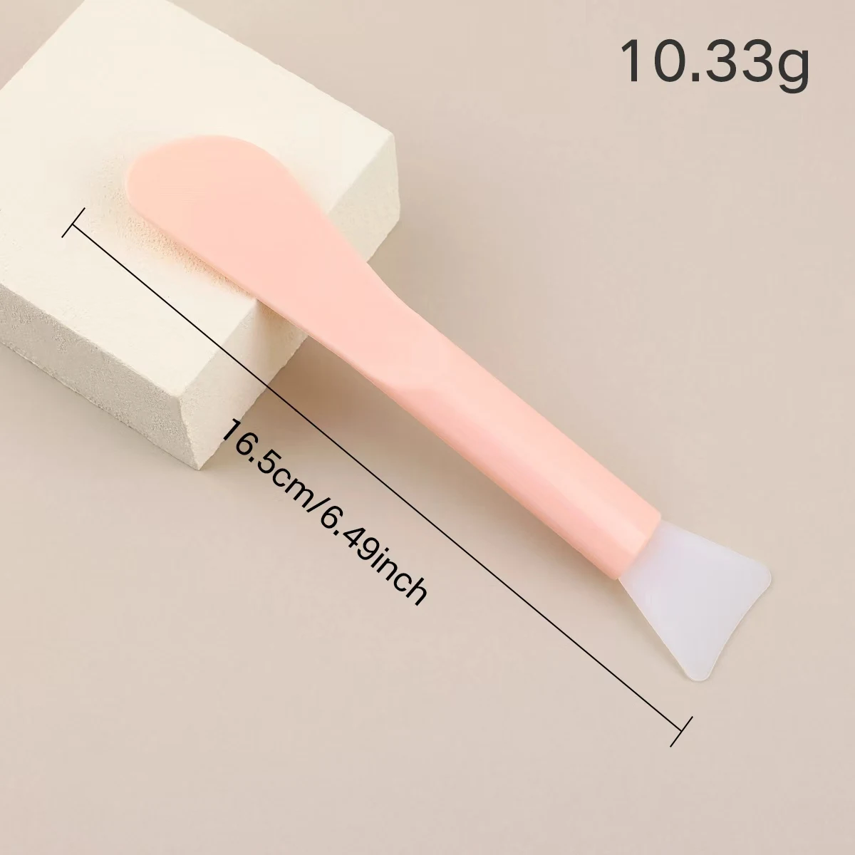 Cepillo de silicona para máscara, cabezal suave con raspador, cepillo para máscara de barro de doble propósito integrado, herramienta de belleza de ajuste de máscara DIY, maquillaje de belleza