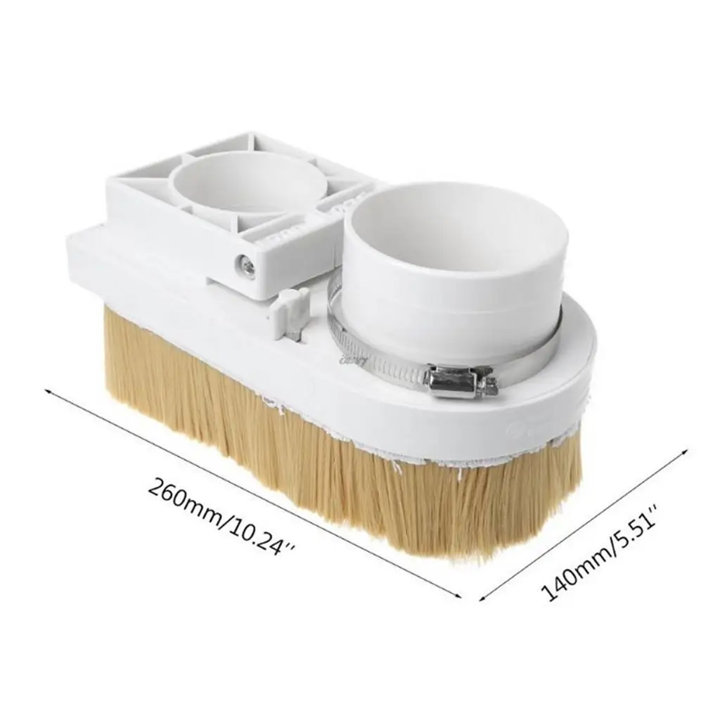 CNC Dust Shoe Boot Nylon Brush Dust Cover CNC Router Milling Machine Accessory for Dust Removal