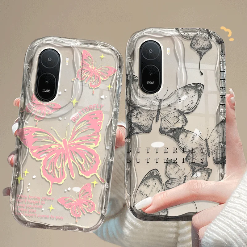 Étui Flexible en TPU pour Xiaomi Redmi A7 Pro 4G, housse de protection antichoc, motif papillon, Fundas