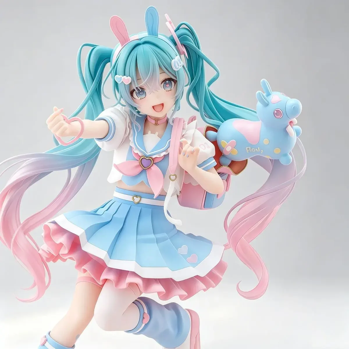 Hatsune Miku Heart-shaped Macaron Anime-related Figurine Toy Finished Model Display Item Limited Edition Statue Gift view 4