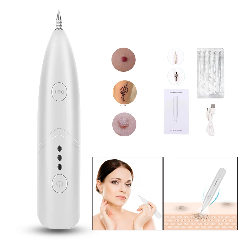 3 Levels Plasma Salon Pen Black Dots Vacuum Cleaner Freckle Removal Machine Skin Mole Dark Spot Face Wart Tag Tattoo Remover New