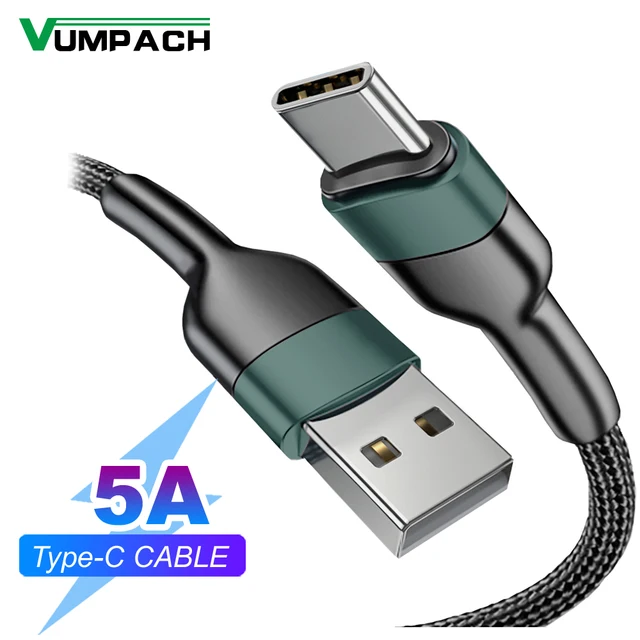 Vumpach kabel usb typu c kabel do szybkiego ładowania danych kabel do ładowania iphone 15 Samsung s21 A51 xiaomi mi 10 redmi huawei kabel