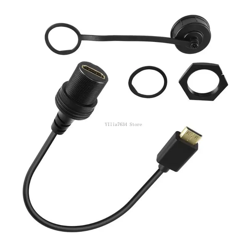 

Видеошнур 4K @ 60 Гц, автомобильный кабель HDTV для скрытого монтажа для установки на приборной панели, удлинительный провод