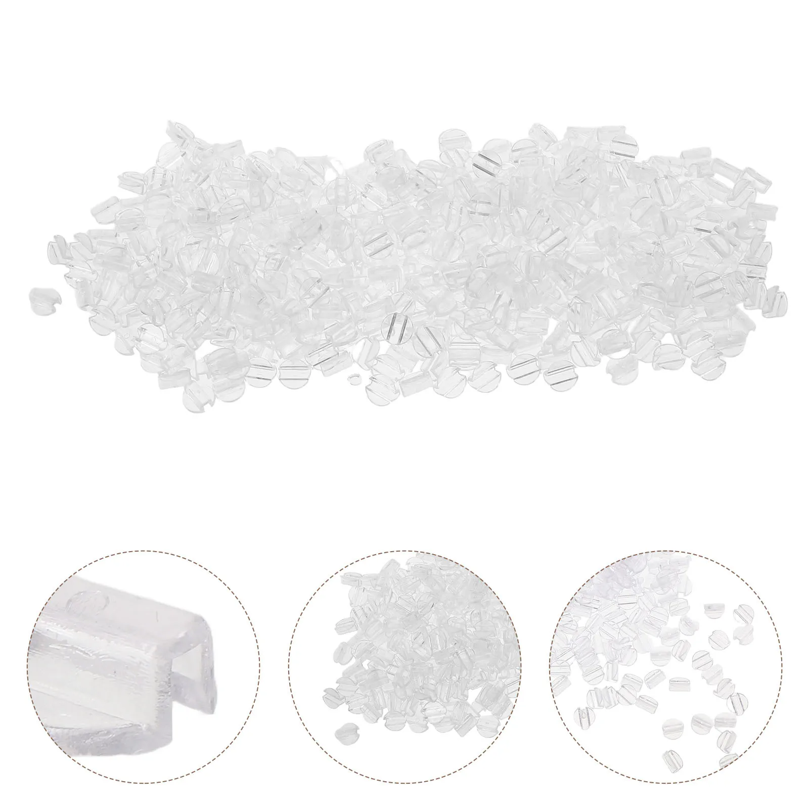 

500 шт., пластиковая веревка для волос «сделай сам», пряжка, держатель для хвоста, зажим для резинки для волос, фиксирующие пряжки, аксессуары для рукоделия, аксессуары для головного убора