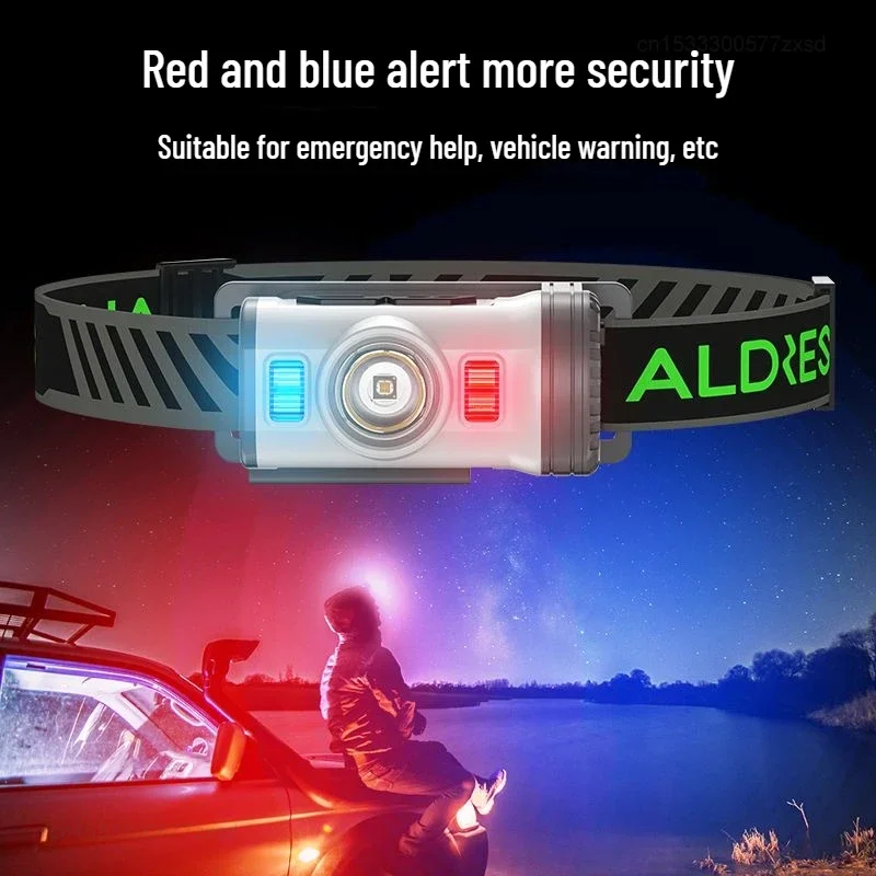 Portable LED Sensor Hat Clip Lamp Waterproof Head Light Rechargeable Fishing Searching Outdoor Camping Head Flashlight