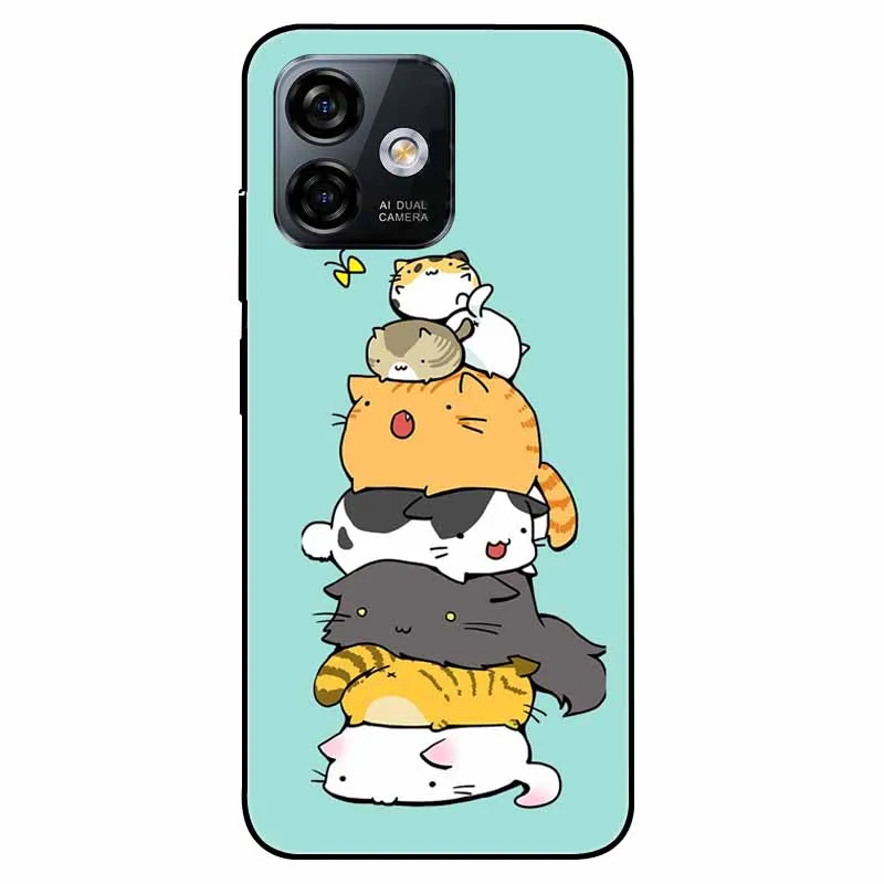 For Ulefone Note 16 Pro Case Silicone Luxury Cat Marble Soft Bumper Cover for ULEFONE Note16Pro Protective Capas Note16 Pro 6.52