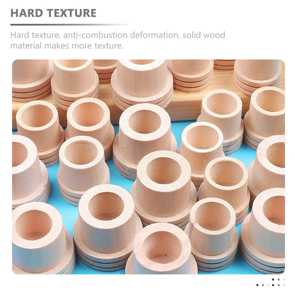 20 قطعة خشبية Moxa طفاية الأسطوانة حامل عصا ل الكى السلامة من الحرائق مقاومة درجات الحرارة العالية الخشب الطبيعي Moxa #2
