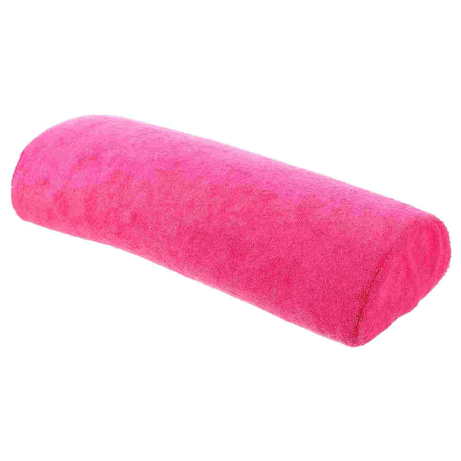 

Wrist Cushion Half Round Manicure Hand Pillow Support for Nail Rest Shop Arm Rosy