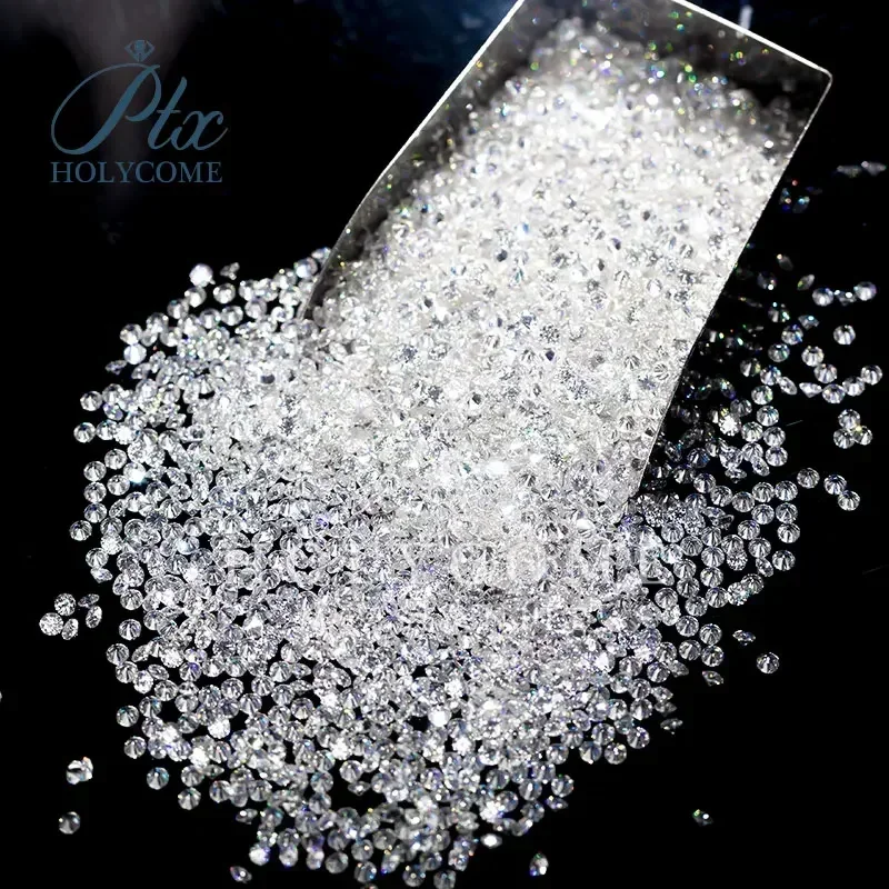 

PTX 0.7-3.0mm IJ VVS1 Moissanite Round Loose Gemstones Melee Beads for Jewelry Pass Moissanite Diamond Tester Beads Charms Diy