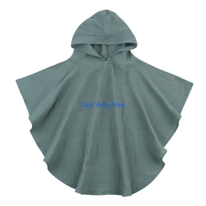 

Q1FE Baby Bath Towel Cotton Hooded Baby Towel Bathrobe Sleepwear Children Clothing Newborn Shower Present for Boys Girls