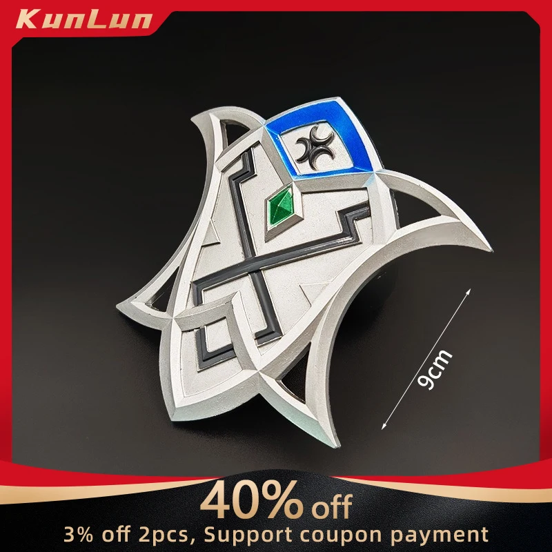 

9 CM Zeldaas Japanese Game Peripherals Zora Shield Metal Craft Model Collectible Desk Ornaments Creative Birthday Gift Boy Toy