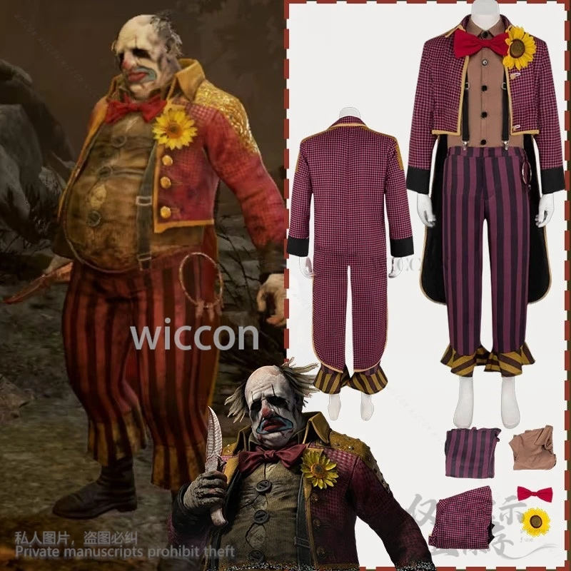 

Dead Anime Game Daylightt Cosplay Kenneth Chase Costume Horror Plaid Shirt Suspender Pants Terror Halloween Jokerrr Customized