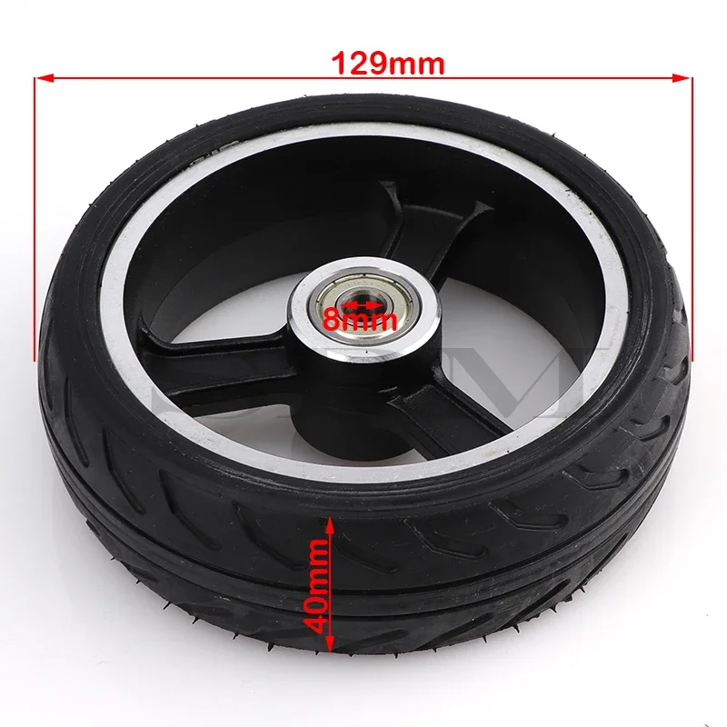 High-quality Solid Wheels 5 Inch Fast Wheel F0,Jackhot,Nes Carbon Fiber Scooter Solid Tire with Alloy Rim