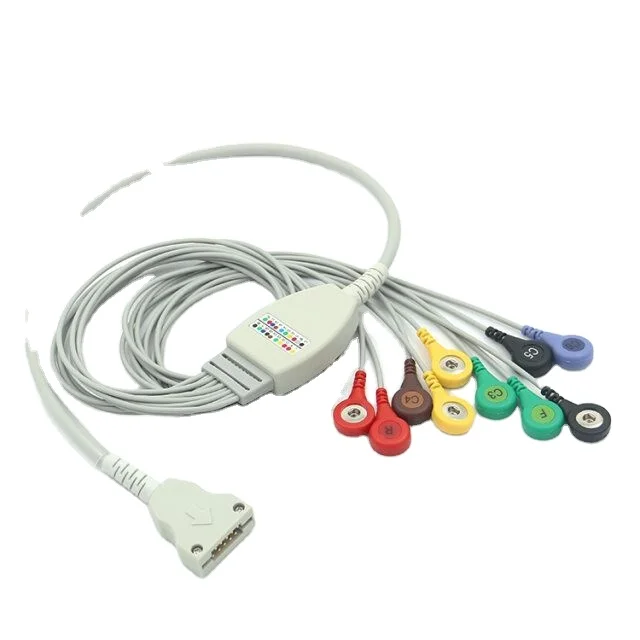 

holter 10 leads snap IEC ECG cable for Hangzhou Beneware