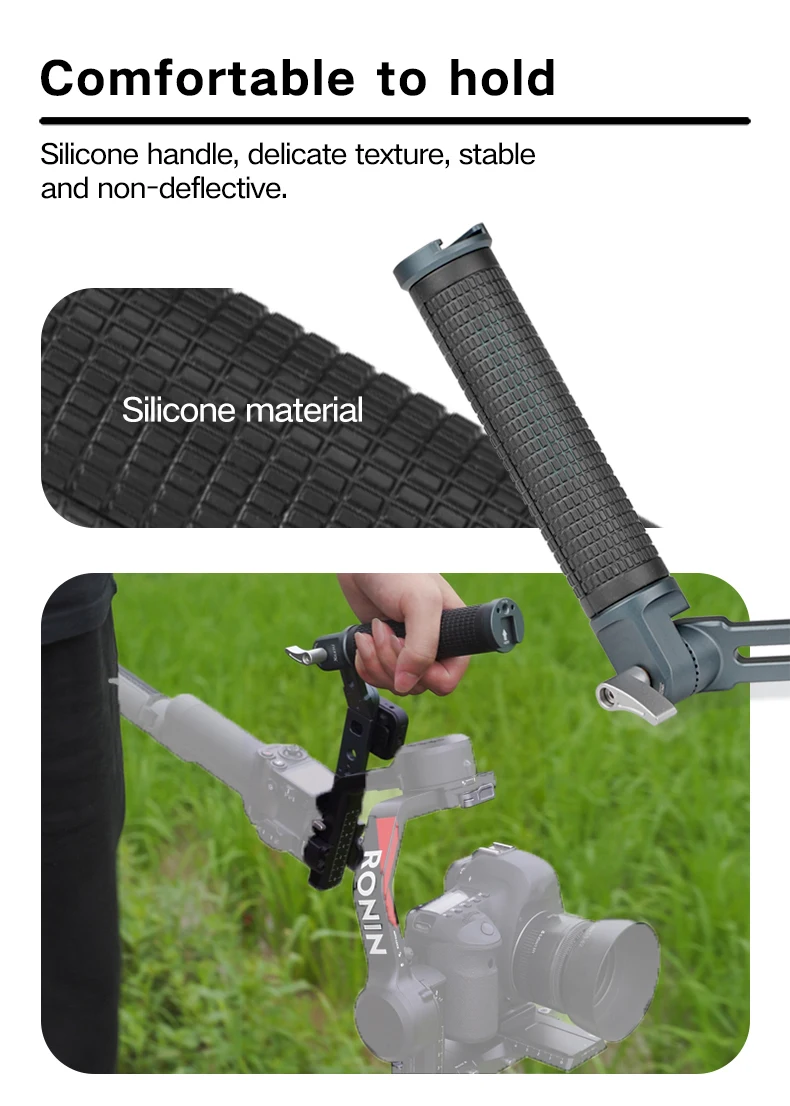 Universalgelenk-Sling-Griff mit NATO-Klemme, Kaltschuhhalterung für DJI RSC2/RS3/RS3 Mini/RS3 PRO/RS4/RS4 PRO Handstabilisator – Detail 7