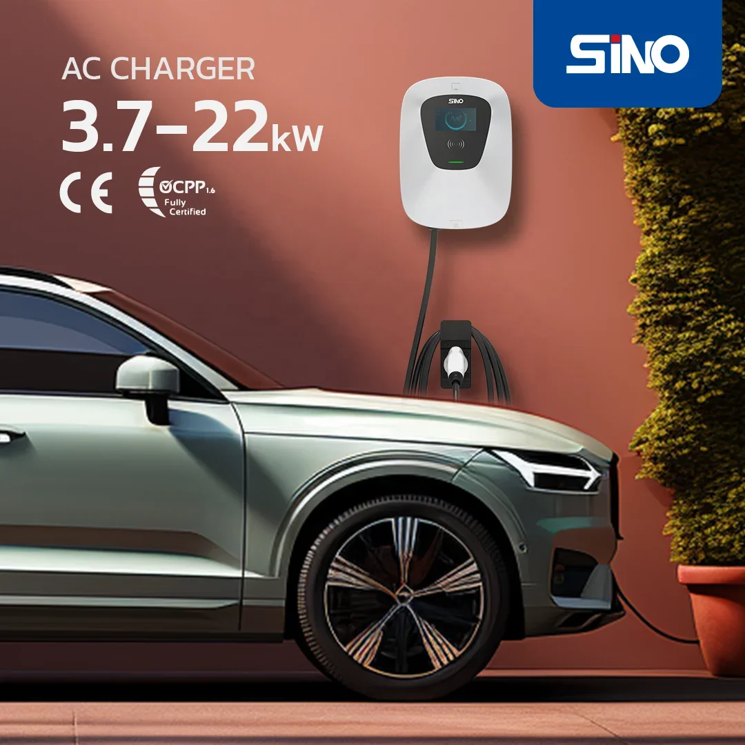 EV Charger Manufacturer 32A 7kw 11kw 22kw Wall-mounted Electric Charging Stations Support OCPP 1.6 JSON/ OCPP 2.0.1