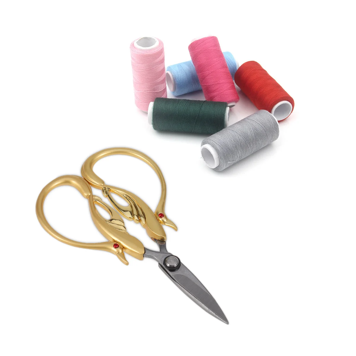 خمر الفولاذ المقاوم للصدأ مقص تطريز مقابض مريحة صغيرة الحجم غرامة التطريز دائم كفاءة الخياطة صياغة الفن #5