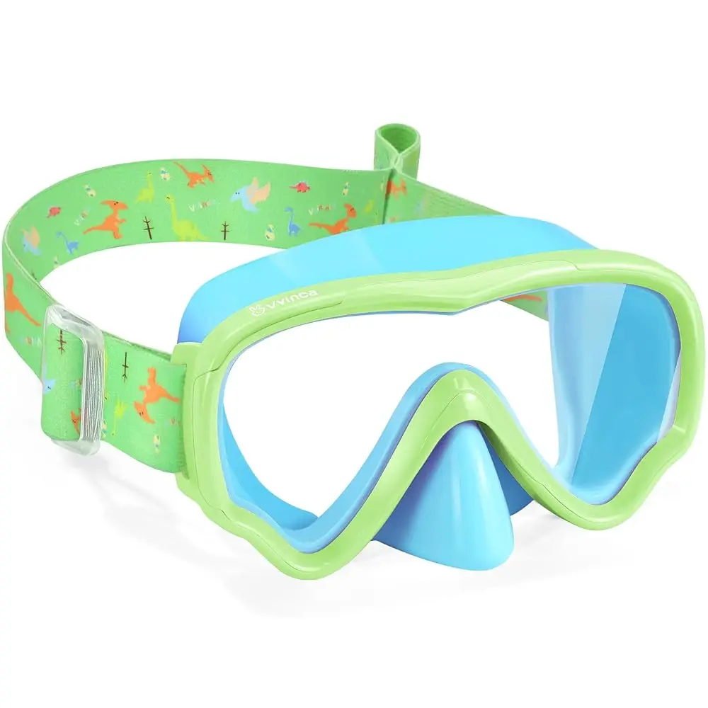 

Детские очки для плавания с защитой для носа и тканевым ремешком - водонепроницаемые очки для плавания с защитой от запотевания и УФ-излучения для мальчиков и девочек 3-15 лет