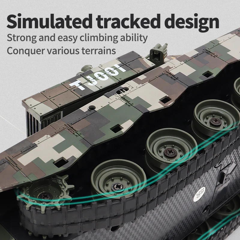 2.4G śledzona symulacja zdalnie sterowany czołg bomby wodnej zdalnie sterowana zabawki dla dzieci na prezent modelu pojazdu opancerzonego pojazdu