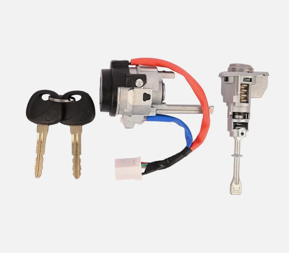 Front Left Door Lock and Ignition Switch Kit for Hyundai Sedan 2011 2012 2013 2014 2015 2016 Copper Construction