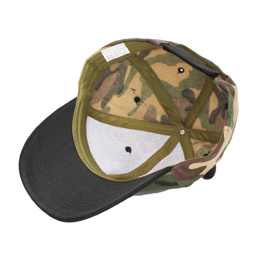 Casquette de Baseball avec Logo personnalisé, mode Camouflage corne de taureau, mignon chapeau visière Gorras os mâle, chapeaux en langue de canard réglables bon marché