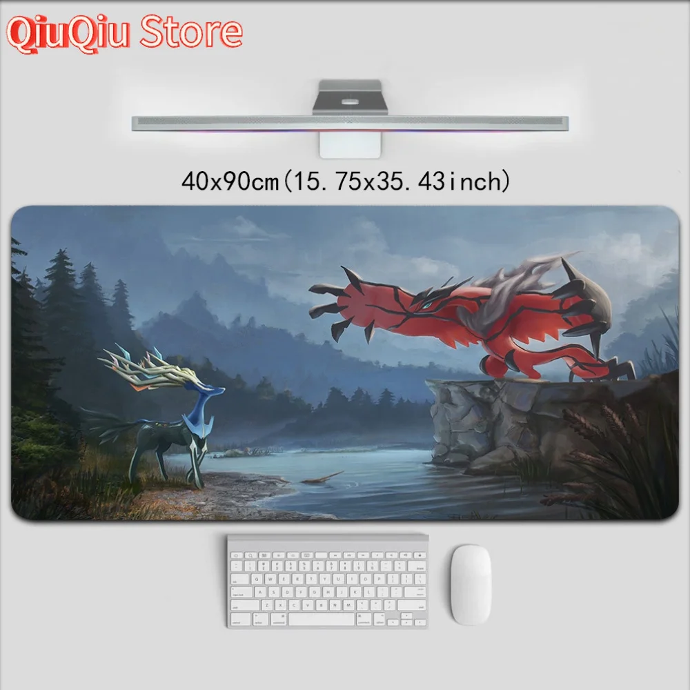 

P-Pokemon Large Gaming Mouse Pad, 2D Time-Space Mouse Pad, Rubber Non-Slip Mouse Pad, Size 40x90cm/40x80cm/30x80cm/30x70cm/30x60