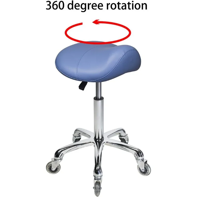 Stool Rolling Ergonomic Swivel Chair for Dental Office Massage Clinic Spa Salon,Adjustable Hydraulic Stool with Wheels