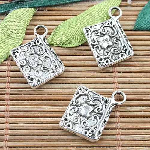 14x12mm ,hole:2mm Tibetan Silver color book design charms 30pcs EF0081