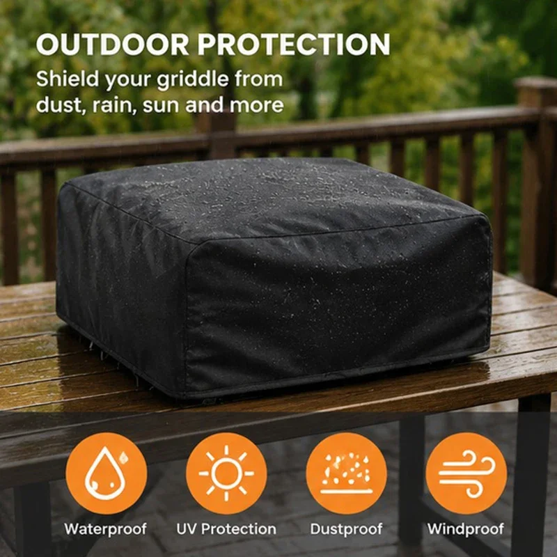 Heavy Duty Griddle Cover for 22 Inch Tabletop Griddle with Hood, Oxford Cloth Waterproof Protective Cover