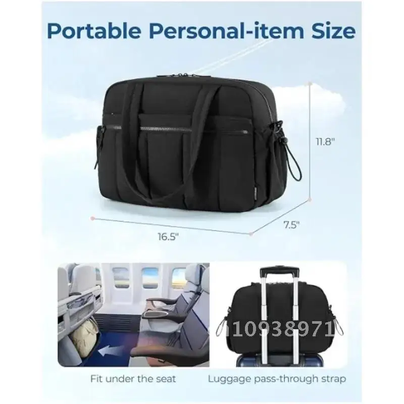 

Large Capacity Bags Duffel Bag Gym Bag Women with Wet Carry Luggage Airport Pocket Hand Bag on Cabin Travel Waterproof Weekender