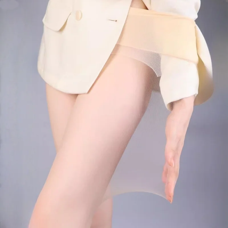 

0D Bare Legs Invisible Stockings Smooth Silky Touch Naked Skin Tights Ladies Solid Color High Stretchy Plus Size Summer Hosiery