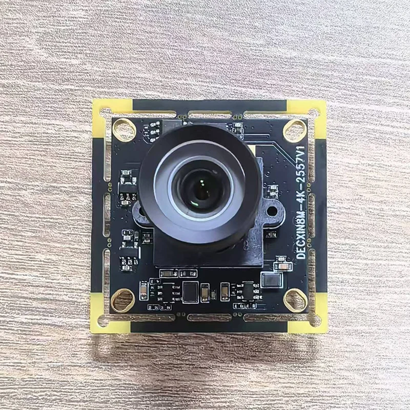 USB industrial camera 8MP 4K HD module 1/1.8 AR0822 wide-angle lossless machine vision supports external triggering.