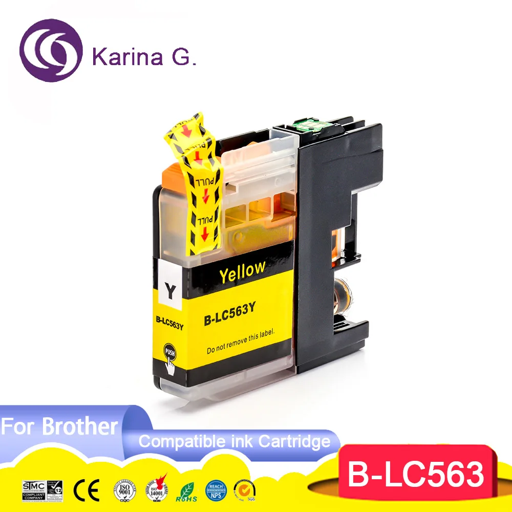 Compatible Ink Cartridge for LC563 LC563BK LC563C LC563M LC563Y Suit for brother MFC-J2310/J2510/J3520/J3720 Printer