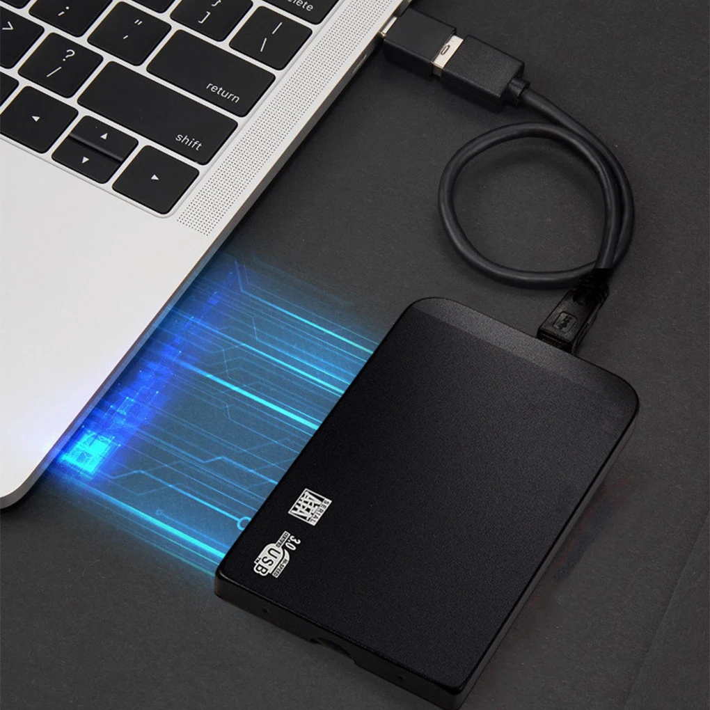 

-Thin Hard Drive Case Fast Files Transfer Large Capacity Storage Convenient For Users To Carry black 1TB