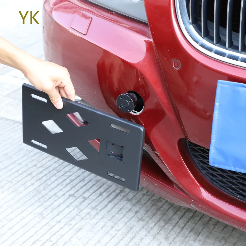 

Car License Plate Bracket Front Tow Hooks License Plate Mount License Plate Frame For BMW 3 Series E90 2005-2012 Car Accessories