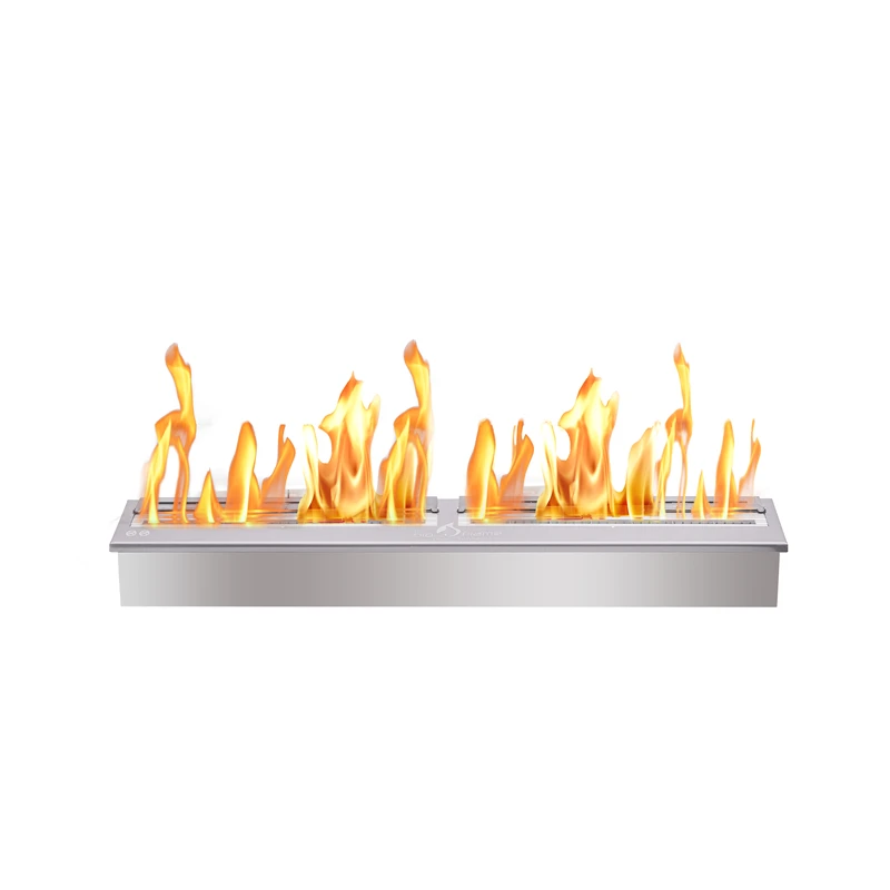 62 Inch Handmatige Brander Kamin Chimenea Bio Ethanol Brander Buiten Gat In Muur Open Haard