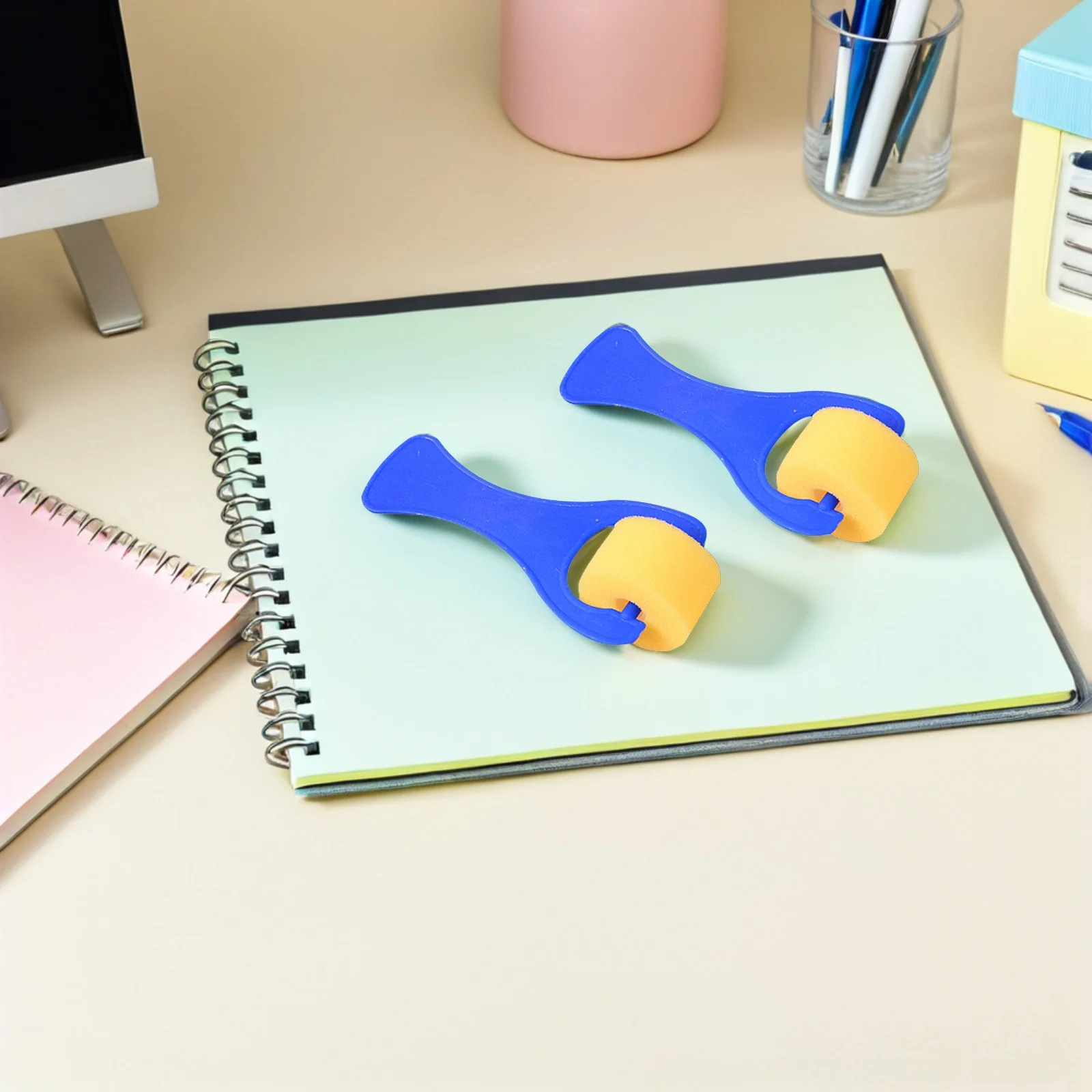 롤러 페인팅 도구 미니 수채화 세트, 스폰지 브러시, 어린이 스탬프 세트, 10 개