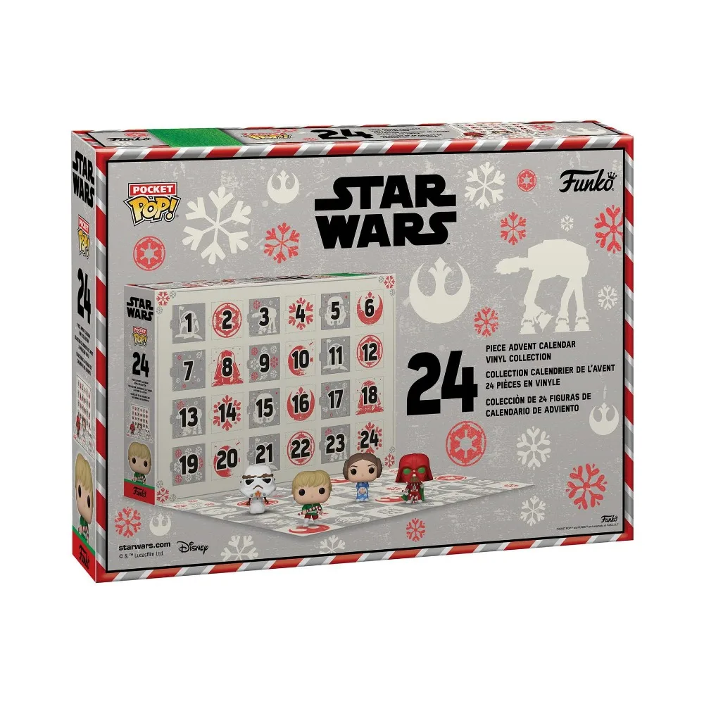 Funko Pop Star Wars Blind Box Advent Countdown-Kalender 24-Tage-Modellpuppe Aktionsspielfiguren Kinder Weihnachtsüberraschungsgeschenk