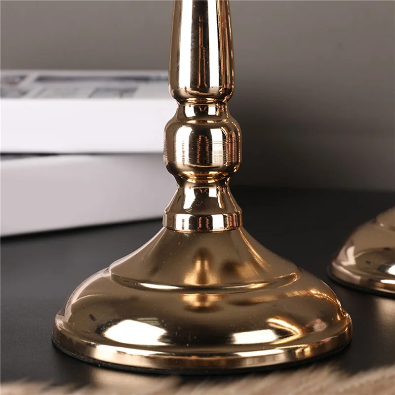 

ABUH-4PCS Tabletop Flower Vase Wedding Centerpiece Decor Metal Flower Stand Artificial Flower Ornaments For Anniversary Part