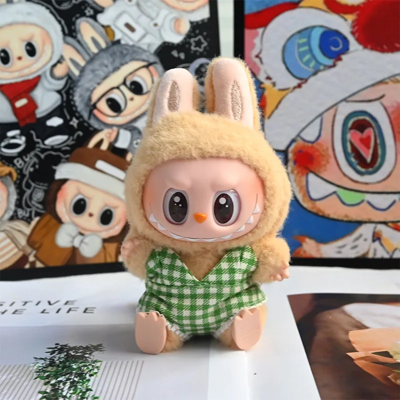 1세트 1세대 2세대 3세대 라부부 인형 옷 마카롱 수영복 시리즈 아기 인형 여름 해변 파티 컬렉션