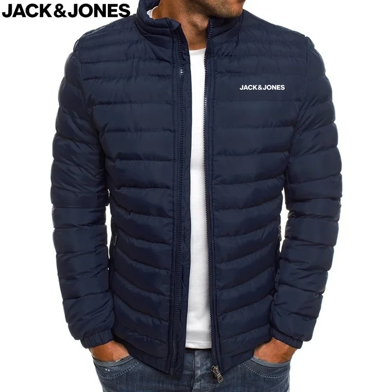 Jack Jones compra de nuevas chaquetas gruesas y cálidas e informales para hombre y chaquetas de plumón de algodón a prueba de viento con cuello levantado para hombre