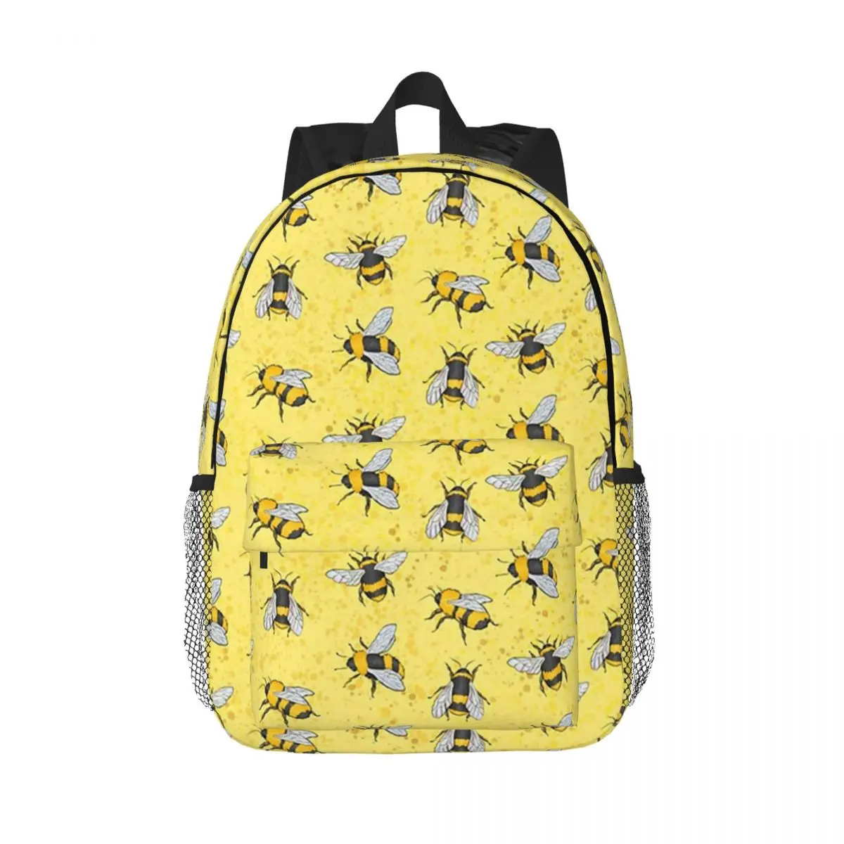 BEES Backpacks Boys Girls Bookbag Cartoon Students School Bags Laptop Rucksack Shoulder Bag Large Capacity