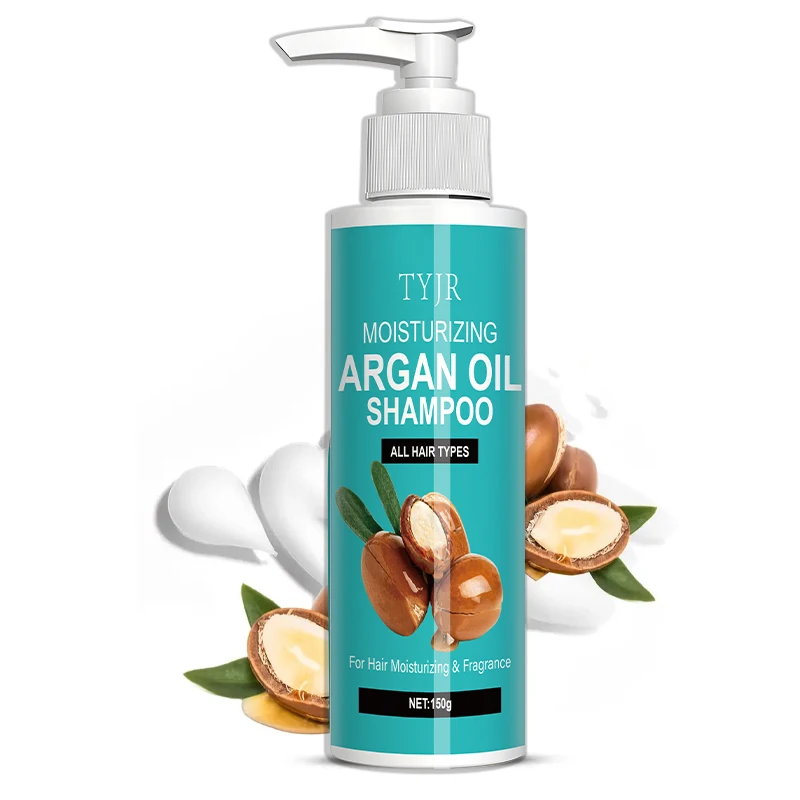 Moroccan Argan Oil Shampoo, Containing Natural Aloe Vera Moisturizing Formula, Suitable for Both Men and Women, Rich in Foam, Refreshing and Non-Greasy, Nourishes Hair, Makes It Shiny and Smooth view 4