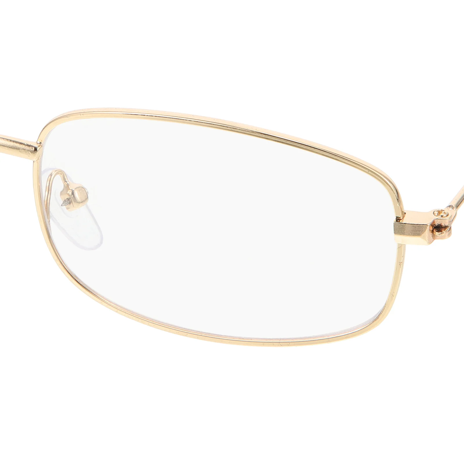 

Retro Eyeglasses Metal Frame Thin Lightweight Alloy Glasses Frame Narrow Face Shape Modification Daily Use Blue Light Blocking