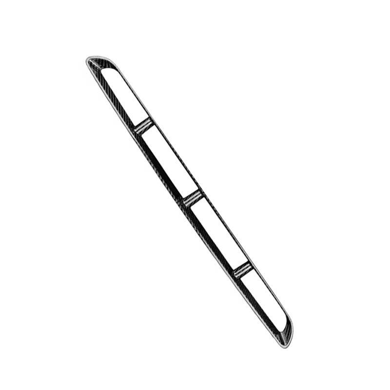 

For Abarth 595 2017-2024 Real Carbon Fiber Car Front Center Grille Decorative Sticker