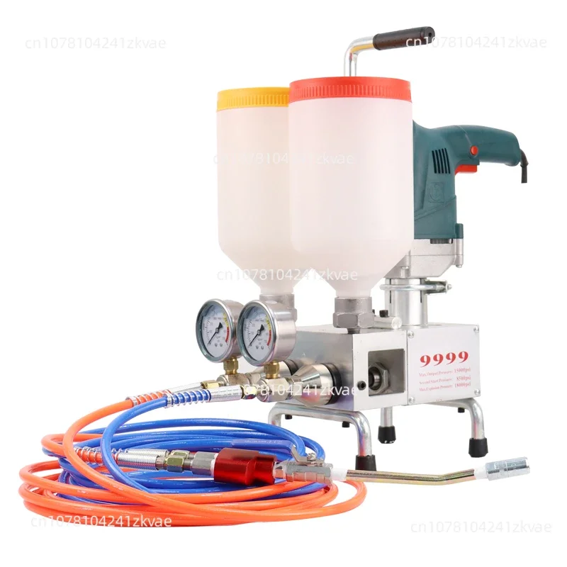 Two-Component Waterproof Wall Repair Polyurethane Grouting Machine 220V/1100W Electric Intelligent Remote Control Grouting Pump