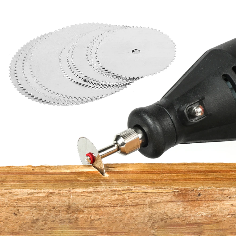 

For Wood Plastic Fast Cutting Tool 10pcs Circular Saw Blade Cutting Wheel With 1pcs Mandrels Cutting Discs Rotary Tools