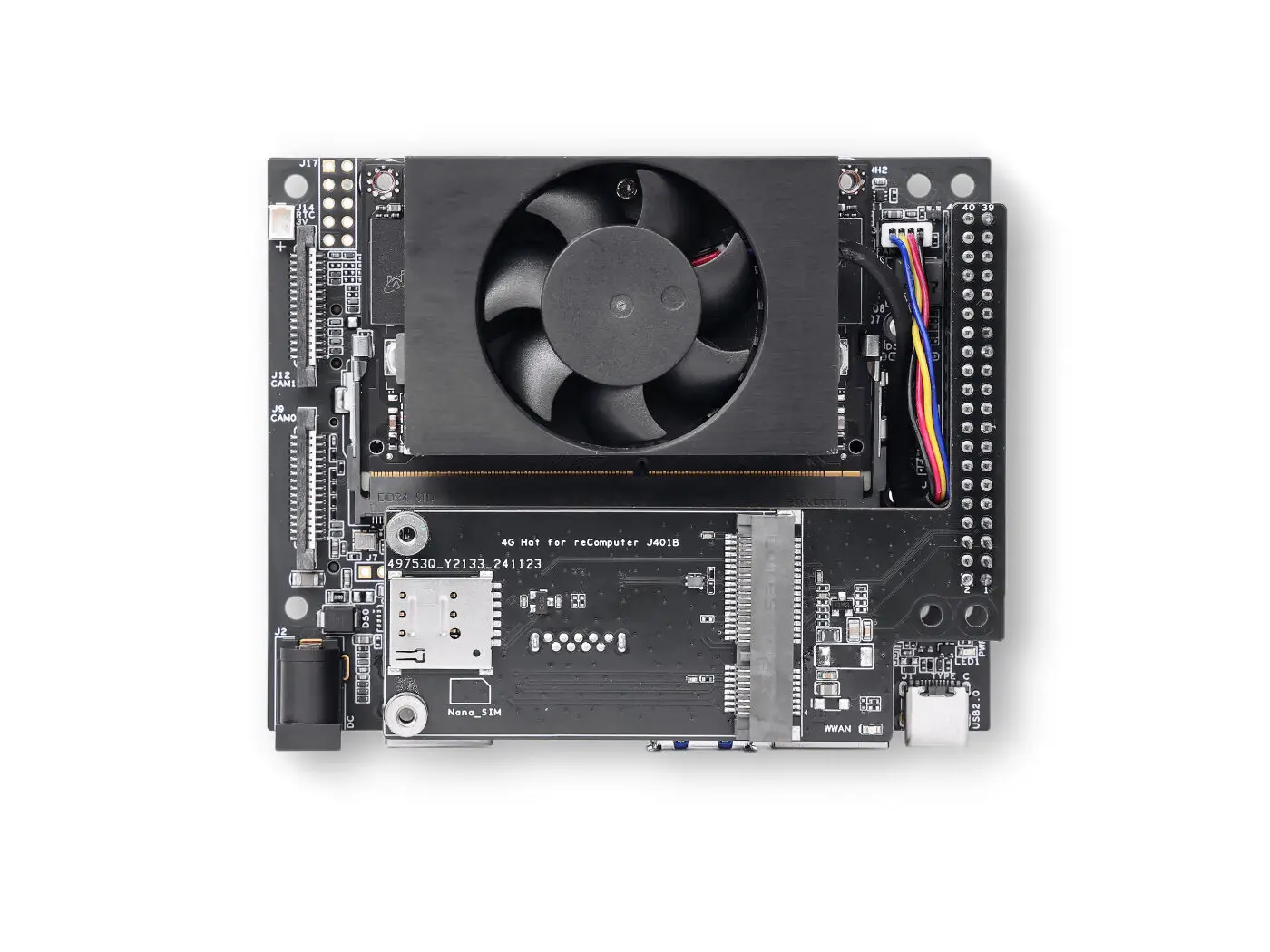 كمبيوتر ReComputer J3011B Edge AI مع NVIDIA Jetson Orin Nano 8GB LB